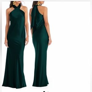 LOVELY Imogen Twist Halter Gown - Women’s size small